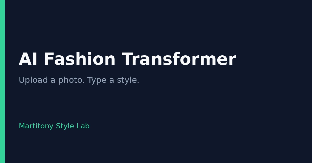 I made an AI outfit changer: upload a photo, type "red dress", and it redesigns what you're wearing